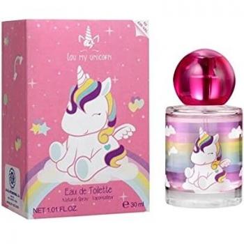 Eau My Unicorn Perfume para Niños - Eau de Toilette en aerosol, 30 ml, fragancia natural, vegano y aprobado por FSC, presentado en una hermosa botella de vidrio con motivo de unicornio