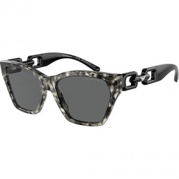 Emporio Armani EA4203U Cat Eye Sunglasses for Women, Grey Tortoiseshell
