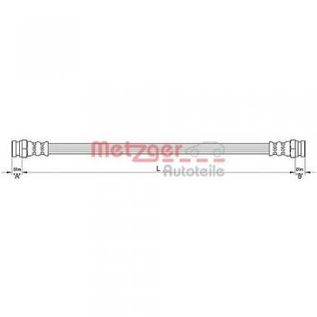 Metzger 4110311 Tubo flexible de frenos