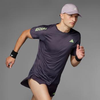 Camiseta de running adidas adizero hombre negro