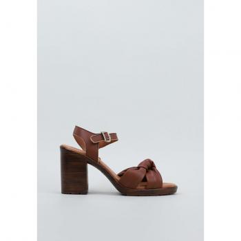 Sandra Fontán 626 Sandalia De Tacón Mujer Camel 36