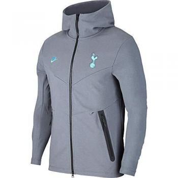 NIKE THFC MNSW TCH PCK Hoodie FZ CL Sudadera con Capucha, Hombre, Flint Grey/Flint Grey/Blue Fury, M