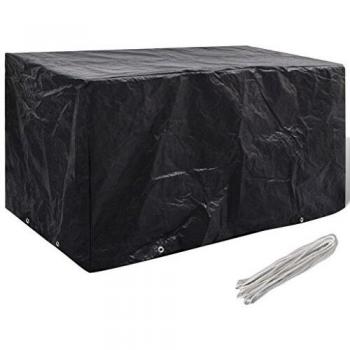 Funda protectora para los muebles del jardín con 8 ojales, 180 x 70 x 90 cm