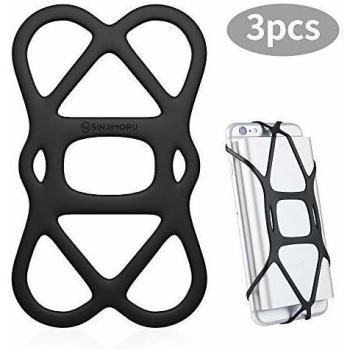 Sinjimoru Banda Elástica para Cargador Portátil, Banda de Goma para Banco de Energía, Agarre para móvil, Correa de Montaje para Bicicleta.