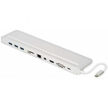 Base para portátil y replicador de puertos USB-C de 12 Digitus DA-70860