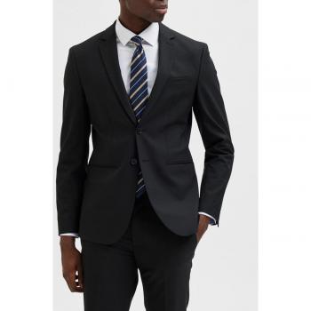 Americana Slim Fit Josh Negro para Hombre de Estilo Elegante