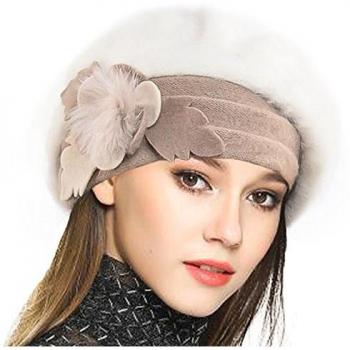 Mujeres Lana Boinas Angola Gorro Casquete Invierno Sombrero