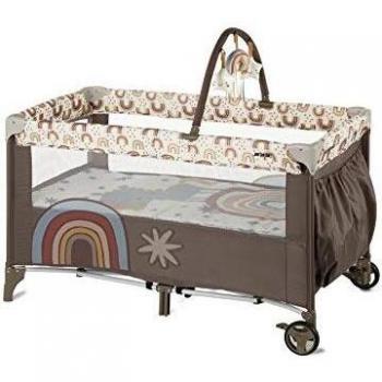 Jané Duo Level Toys - Cuna De Viaje Con 2 Alturas, De 0 A 36 Meses, Con 2 Ruedas, Bolsa De Transporte, Incluye Colchón, Unisex