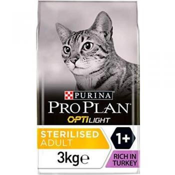 PRO PLAN Optilight Dry Cat Food Turkey and Rice 3kg