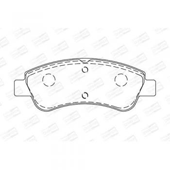 Kit de pastillas de freno CHAMPION 573030CH para OPEL, PEUGEOT y CITROËN, sin indicador de desgaste