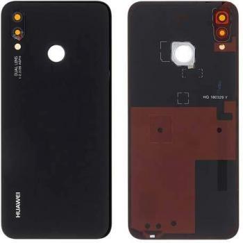 Carcasa Trasera Original para Huawei P20 Lite, sin Huellas Dactilares, Color Negro