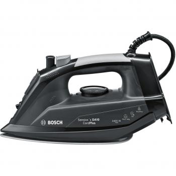 Bosch Sensixx'x DA10 TDA102401C - Plancha de Vapor, 2400 W, Golpe de Vapor 140 g, Base Palladium Glissèe en Negro