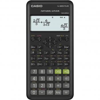 Calculadora científica Casio FX-82ES PLUS-2, color negro, tipo bolsillo