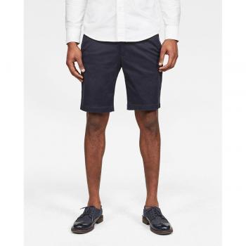 Bermuda G-Star Raw de hombre con algodón BCI azul