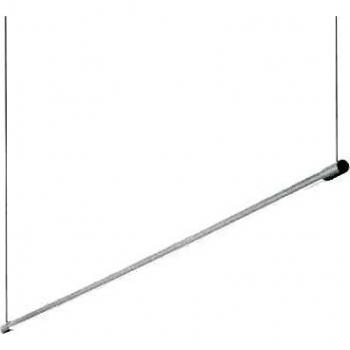 Lámpara colgante integrada lineal LED decorativa blanca Ideal Lux Yoko, 3000K, metal, aluminio y plástico
