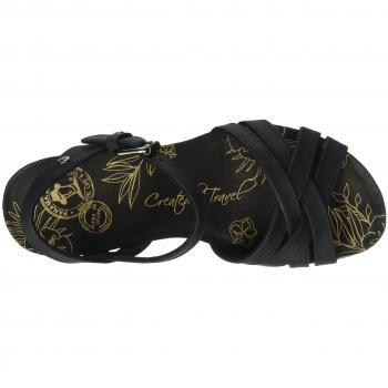 Panama Jack Vera Basics, Sandalia con Pulsera Mujer, Negro
