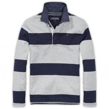 Tommy Hilfiger - Polo, niños, color- Gris, talla- 6