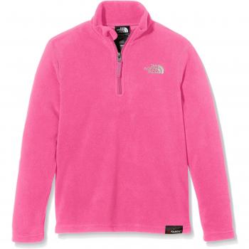 North Face Glacier 1/4 Zip - Chaqueta de forro polar unisex, color rosa, talla L