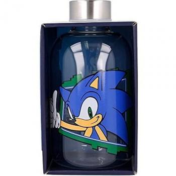 Sonic | Botella De Agua De Cristal De Borosilicato Reutilizable - 620 Ml - Botella De Agua De Vidrio Con Tapón Hermético