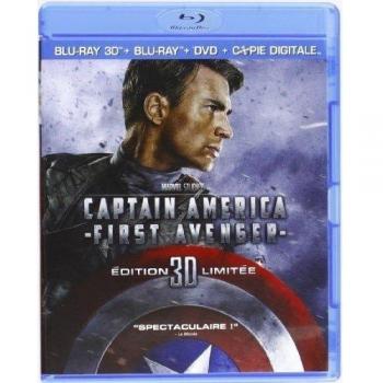Captain America : First Avenger - Super Combo Blu-ray 3D active + Blu-ray 2D + DVD + Copie digitale [Blu-ray] [Francia]
