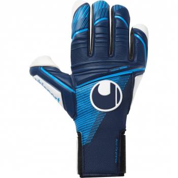 Uhlsport Guantes de Portero Absolutgrip HN, Tight HN, Niños y Adultos, Bleu Marine/Bleu Fluo/Blanc, Talla 7
