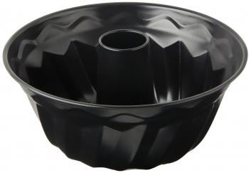 Dr. Oetker Molde Bundt 22Cm, Acero con Revestimiento Antiadherente Especial, Negro, 22 cm