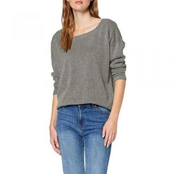 Only ONLALBA 3/4 Top JRS Noos Camiseta con Mangas, Gris