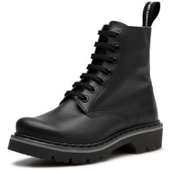 Botines Art 1166 PATENT FLASH BLACK / MARINA para Hombre/Mujer color Black, Botines de piel, Talla 39 EU, Plano, Cordones, Casual