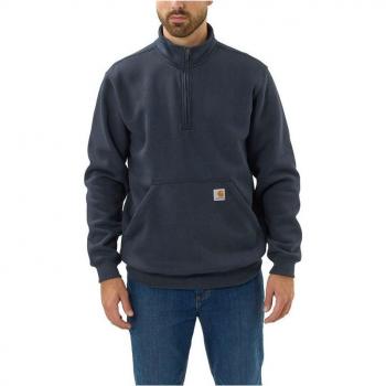 Carhartt Men's Polar Quarter-Zip Sweatshirt - Navy - Loose Fit