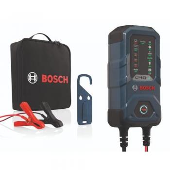 Cargador de batería BOSCH C40-Li, 5 Amperios, con función de carga de goteo, compatible con baterías de Litio, Plomo-ácido, AGM, Gel y EFB, para volt