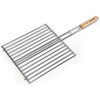 Barbecook Dubbel Rechthoekig Rooster Parrilla Rectangular para Bistecs, Gris, 72x34x3 cm