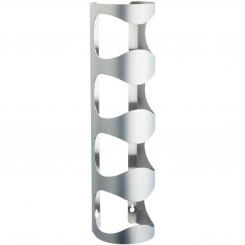 Bar Craft 45 x 11 x 10 cm de acero inoxidable de pared 4-térmica para botella de vino para, plateado