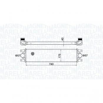 Intercooler MAGNETI MARELLI 351319204790 de alto rendimiento
