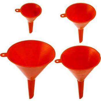 Set de Embudos Naranja de PVC 4 Piezas - Cuida Cada Detalle