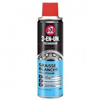 3-en-1 - 3-EN-1 - Graisse blanche au lithium - aérosol 250 mL
