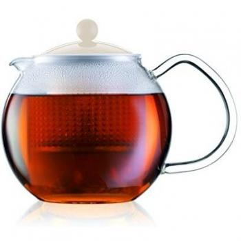 Tetera de Pistón Bodum Assam con Filtro de Plástico 0,5L Blanca