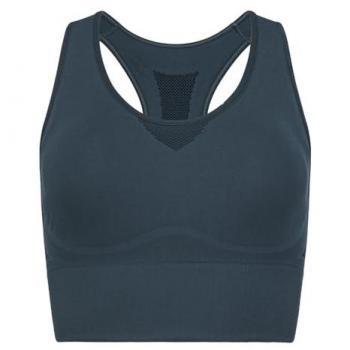 Sujetador Deportivo Mujer Head Flex Seamless, sin costuras, color azul marino, talla Large