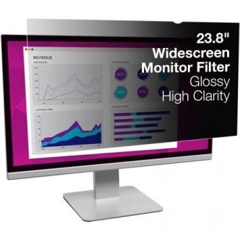 3M High Clarity Privacy Filter for 23.8 Widescreen Monitor - Display privacy filter - 23.8 wide - black