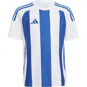 Camiseta de fútbol adidas rayas 24 infantil blanca unisex
