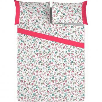 Juego de Sábanas Naturals DUERO (Cama de 150) - Juego de sábanas de 3 piezas, incluye funda de almohada, sábana bajera y sábana encimera, fabricado en tejido suave y