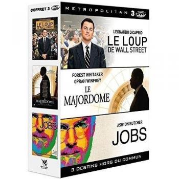 3 destins hors du commun : Le Majordome + Le Loup de Wall Street + Jobs [Francia] [DVD]