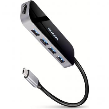 AXAGON HMC-6H4A 6-Port USB Hub with 4x USB-A, HDMI, USB-C 3.2 Gen 1, PD 100W and 20cm Cable