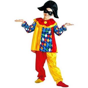 Disfraz de Arlequín para Niños - Talla L, 158 cm, Carnaval y Fiesta