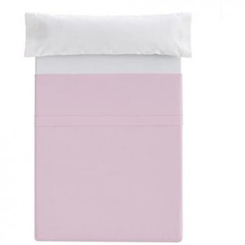 Sábana Encimera Ajustable Rosa 150cm - Microfibra Extra Suave, 50% Algodón y 50% Poliéster, Sin Arrugas y Alta Durabilidad