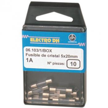 Fusibles de cristal 5x20mm de 4 amperios en caja de 10 unidades