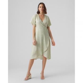 Vero Moda - Vestido cruzado midi, tipo de vestido, longitud midi, diseño cruzado