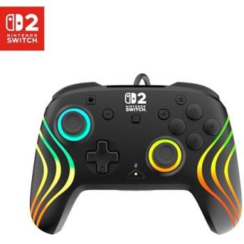 Mando Fila RGB Turtle Beach Afterglow Wave Negro para Nintendo Switch 2