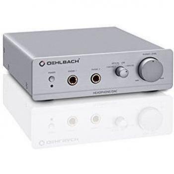 Oehlbach D1C13901 - Amplificador para Auriculares, Color Plateado