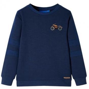 Sudadera infantil azul marino mélange 104