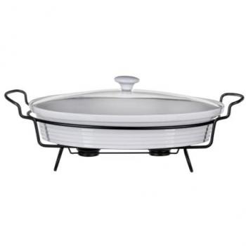 Fuente de Cocina Feel Maestro MR-11460-74 Calentador de Alimentos 1,8 L con Función Recalentar, Color Blanco